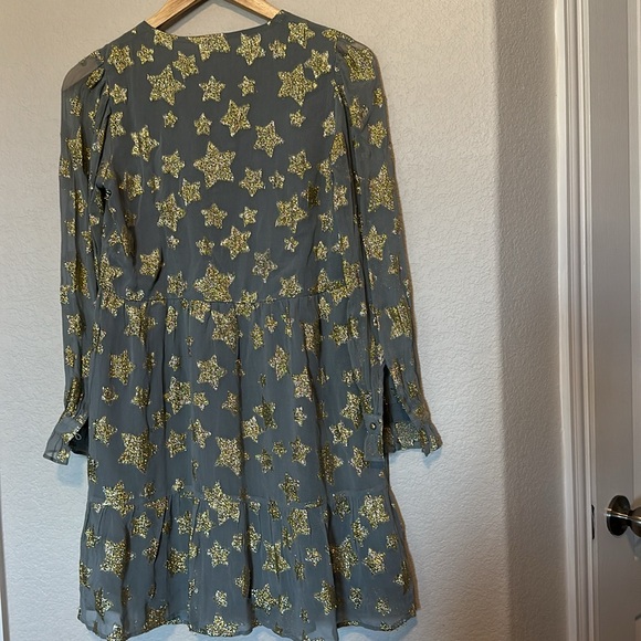 LOFT Shimmer Star Tiered Dress - Picture 4 of 7
